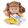 Muñeca bebé con cabello largo - amarillo rosa