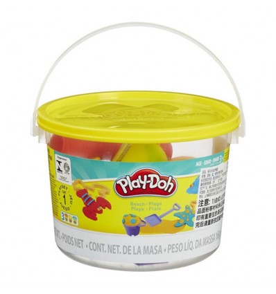 Plastilina play doh balde- amarillo - Playa