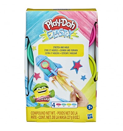 Plastilina x4 surtidas Play Doh Elastix