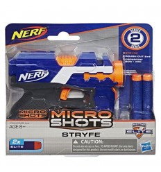 Nerf Microshots con 2 balas -Azul naranja