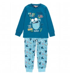 Pijama dos piezas para niño- Monstruo Azul