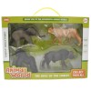 Set de animales x4 del zoologico