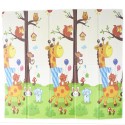 Tapete plegable para bebé doble faz- Animales