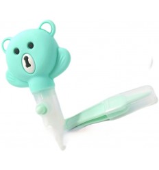 Aspirador nasal para bebé osito azul