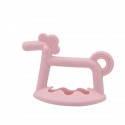 Llamadientes en silicona - caballo rosa