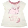 Pijama niña kids estampado conejo color rosa y blanco.