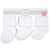 Set de tres pares de medias unisex – completamente blancas.