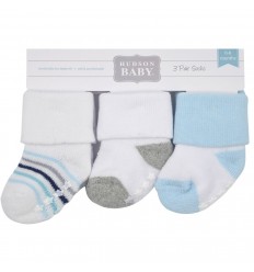 Set de tres pares de medias unisex – rayas.