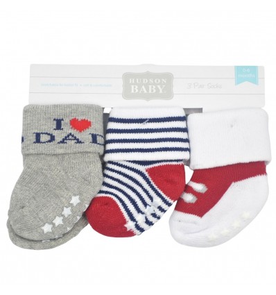 Set de tres pares de medias niño – I ♡ dad.