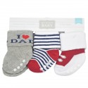 Set de tres pares de medias niño – I ♡ dad.