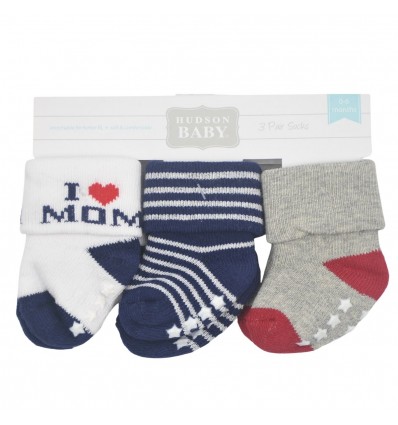 Set de tres pares de medias niño – I ♡ mom.