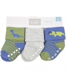 Set de tres pares de medias niño – Triceratop.