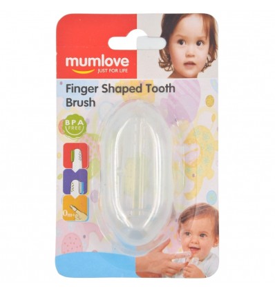Cepillo dental para bebes con estuche- transparente.