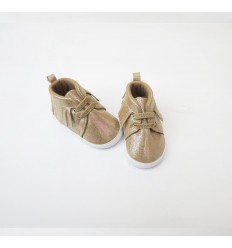 Zapato para bebé niña - Bota dorada escarchada