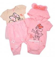 Set tres piezas minnie rosado.