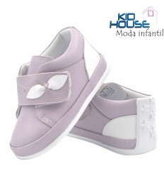 Tennis lila con velcro petalo no tuerce