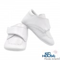 Zapato blanco velcro para bebe no caminador