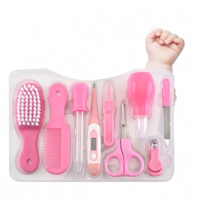 Kit De Aseo y Cuidado Para Bebe rosado