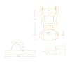 Cargador De Silla Ergonómico Para Bebes mora en leche