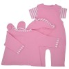 Conjunto overol color rosa