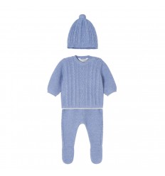Conjunto tres piezas en hilo - Color Blue Ice