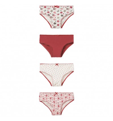Set pantis x4 unidades color fucsia