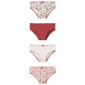 Set pantis x4 unidades color fucsia