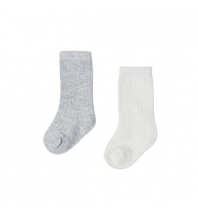 Set calcetines x2 unidades color gris y blanco