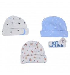 Set x 3 gorros para bebe prematuro