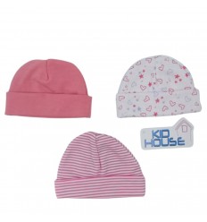 Set x 3 gorros para bebe prematuro