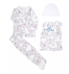 Conjunto para bebe prematuro gatos