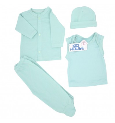 Conjunto para bebe prematuro verde