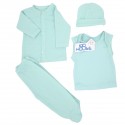 Conjunto para bebe prematuro verde