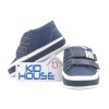 Tennis velcro color azul y blanco