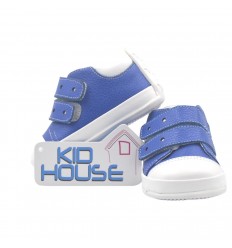 Tennis velcro color azul rey