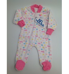 Pijama para prematuro love rosa