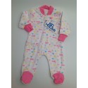 Pijama para prematuro love rosa
