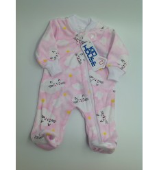 Pijama para prematuro nubes rosa