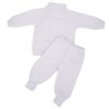 Sudadera unisexo blanca talla 0-3 meses