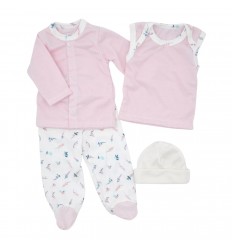 Conjunto para bebé prematuro, floral