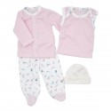 Conjunto para bebé prematuro, floral