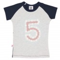 camiseta para niña "5"