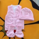 Set de ropa UCI para bebé prematura- Rosa