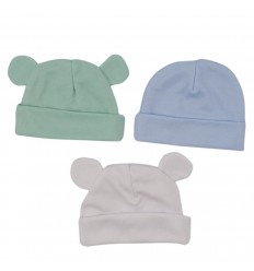 Set x 3 gorros para bebe prematuro