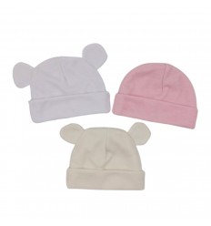 Set x 3 gorros para bebe prematuro