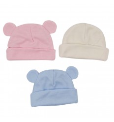 Set x 3 gorros para bebe prematuro