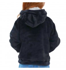 buso capota con peluche de oso, unisex.