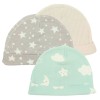 Pack de tres gorros para bebé ( 0 - 3 meses)