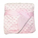 Cobertor para bebé con relieve- Rosada