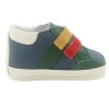 Zapato no tuerce, estilo tenis multicolor con velcro